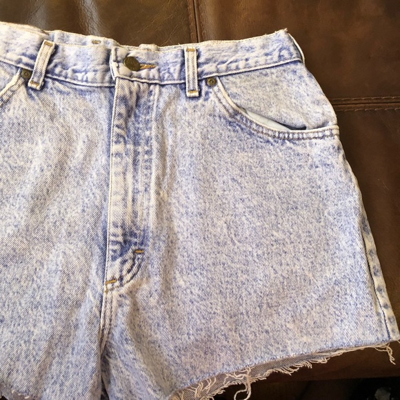 HP! LEE DENIM ACID WASH CUT OFF JEAN SHORTS - Picture 4 of 8